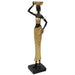 AFRICAN LADY BASKET ON HEAD 37CM TRAN