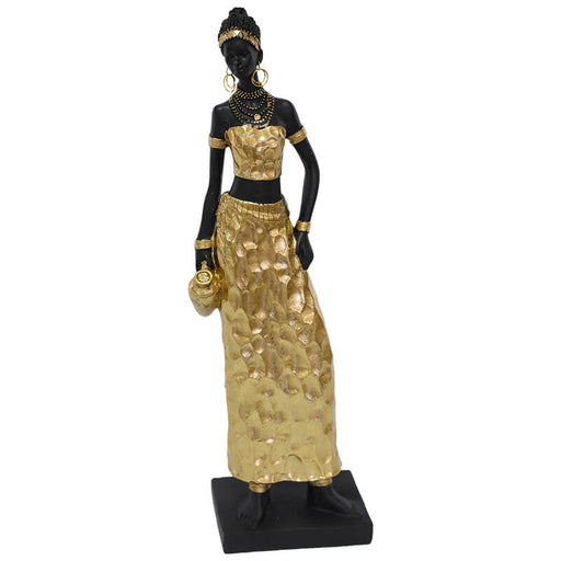 AFRICAN GIRL GOLD CHISEL 30CM TRAN