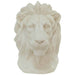 MARBLE LION HEAD 23CM TRAN
