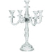 TEMPO 5 ARM CRYSTAL CANDELABRA 50CM TRAN