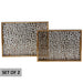 GOLD HIDE TRAY 40X30/35/25 SET/2 TRAN
