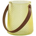 YELLOW AMBER MINI LANTERN 15X13CM TRAN
