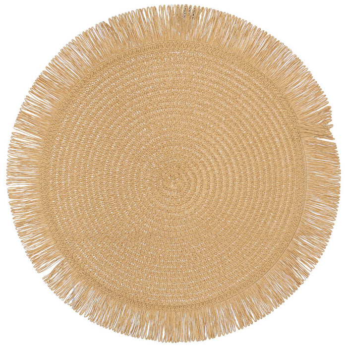 OATMEAL PLACEMAT 38CM DIA TRAN