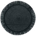BLACK PLACEMAT 38CM DIA TRAN
