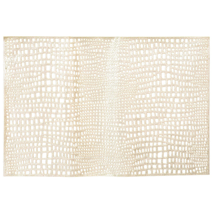 GOLD RECT PLACEMAT 45X30CM TRAN