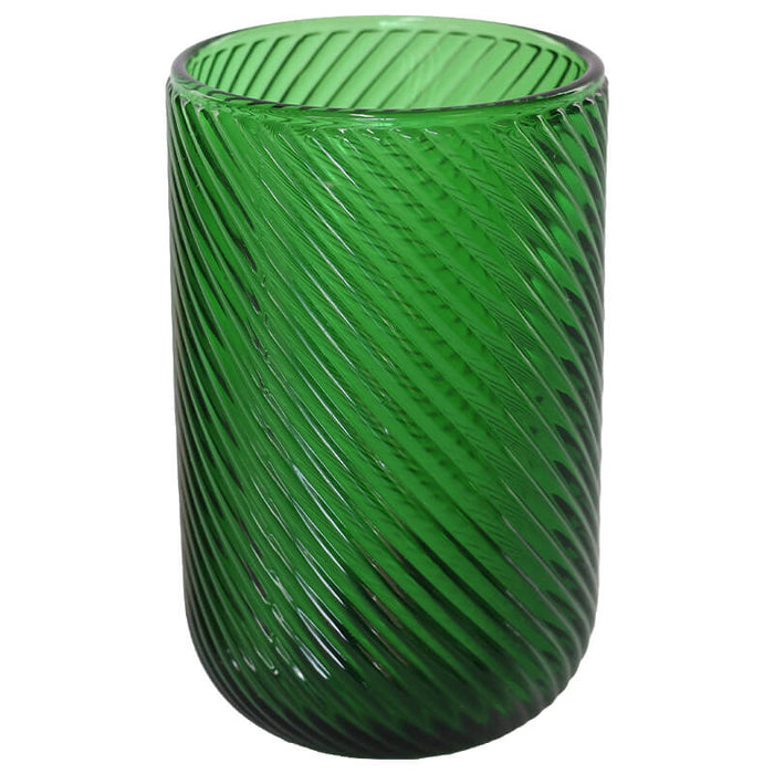 GREEN SWIRL HI BALL 410ML TRAN