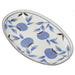 BLUE FRUIT OVAL PLATE 31X20CM