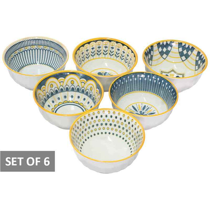 MOROCCAN YELLOW BOWL 12CM SET/6