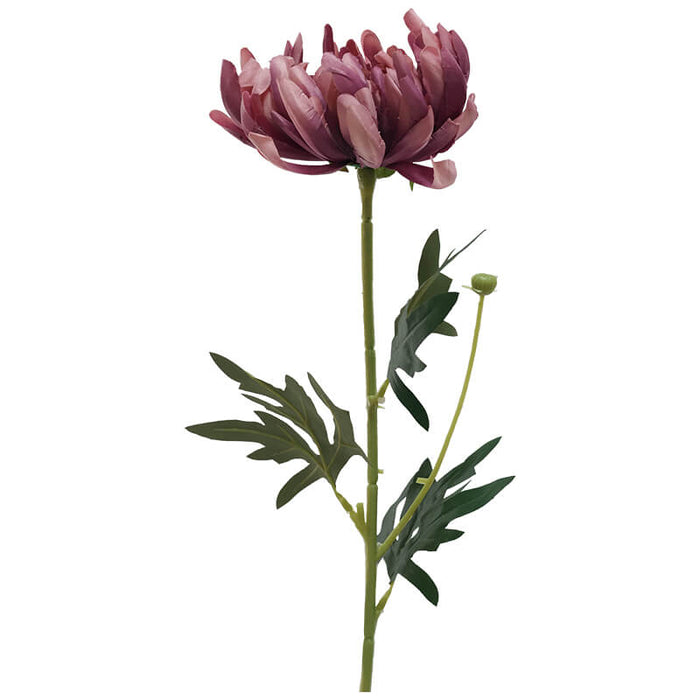MAUVE CRYSANTHEMUM 63CM TRAN
