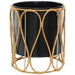 MAYA BLACK FLOWER POT 20X25CM