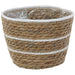 WOVEN DÉCOR BASKET WHITE STRIPE TRAN