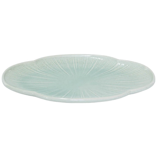 SAGE CLOVER PLATE 32X19CM TRAN
