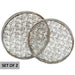 GOLD ETCH TRAY SET/2 36/32CM