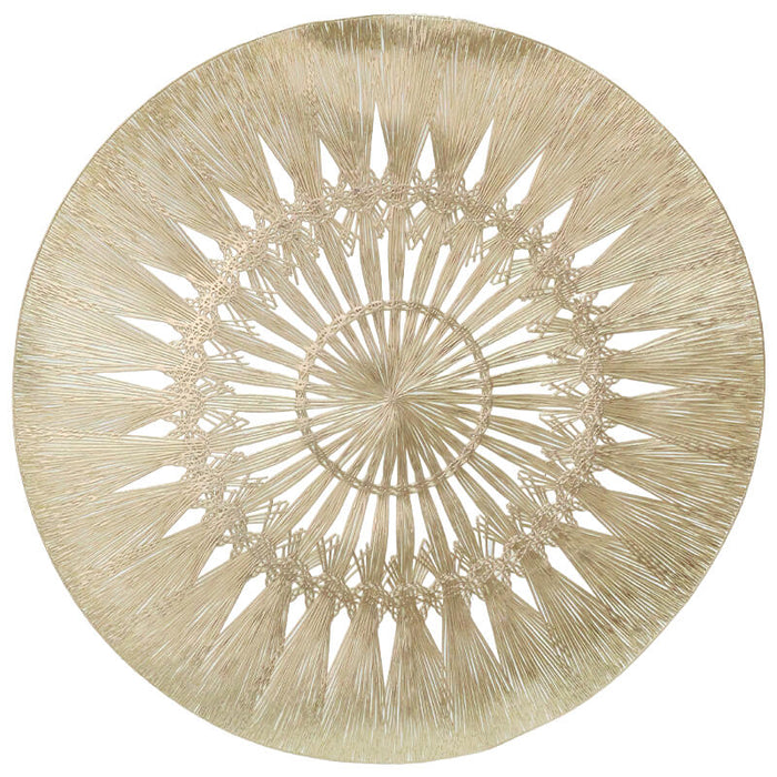 CHAMPAGNE BURST PLACEMAT 38CM TRAN