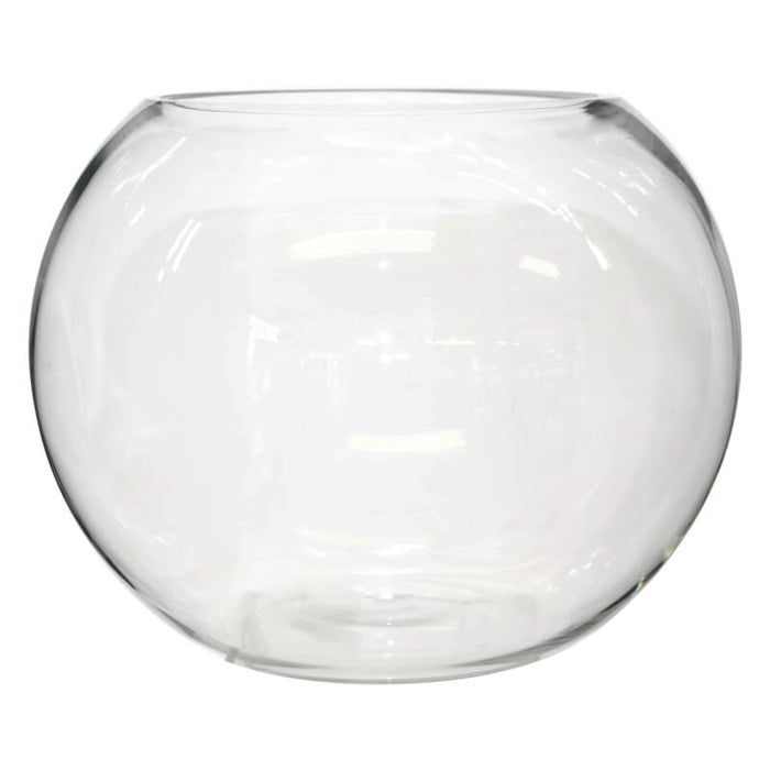 BUBBLE BALL VASE 22X28CM 9LT 17.5 TRAN