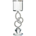 OLYMPIC CANDLE HOLDER 22CM TRAN
