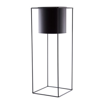 PLANT STAND BLACK 60CM TRANS NATAL CUT GLASS