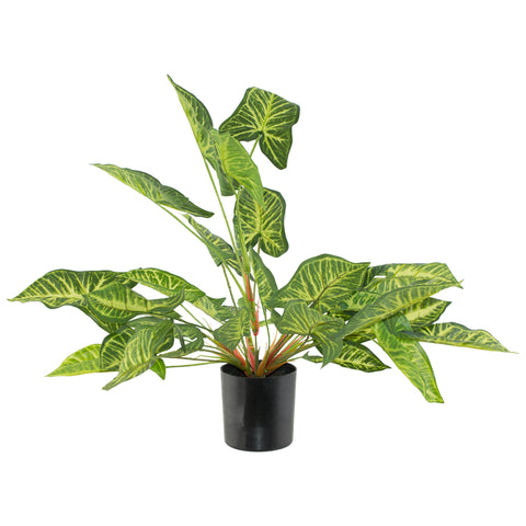 TRAO POTTED PLANT 35CM TRANS NATAL CUT GLASS