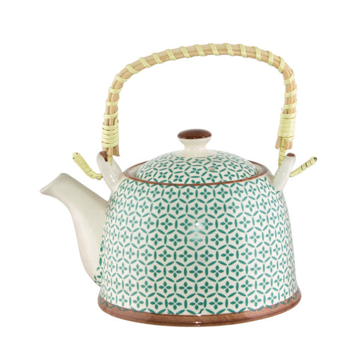 GREEN MOROCCAN FUSION TEA POT TRAN