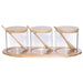 JEANINE JAR S/3 WITH SPOONS(450ML TRAN