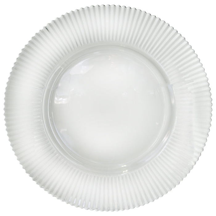 DIVA CHARGER PLATE CLEAR 33CM TRAN