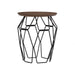 NANO SIDE TABLE COCOA & METAL HINLIM FURNITURE