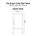 SUGAR CUBE SIDE TABLE - PIGEON BLUE POPS