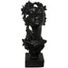 lady with butterfly ornament decor