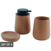 TERRACOTTA BATHROOM SET/3 TRAN