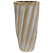 TUSCAN SPIRAL VASE 24X12CM TRAN