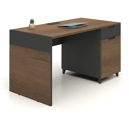 OZ-1913-14 WORKSTATION BROWN/BLACK STEL