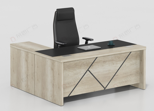 OZ-2521-18 EXECUTIVE DESK (OAK/ GREY) STEL