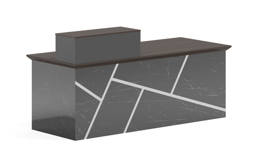 OZ3141-20 - 2M RECEPTION COUNTER - DARK GREY OFIN