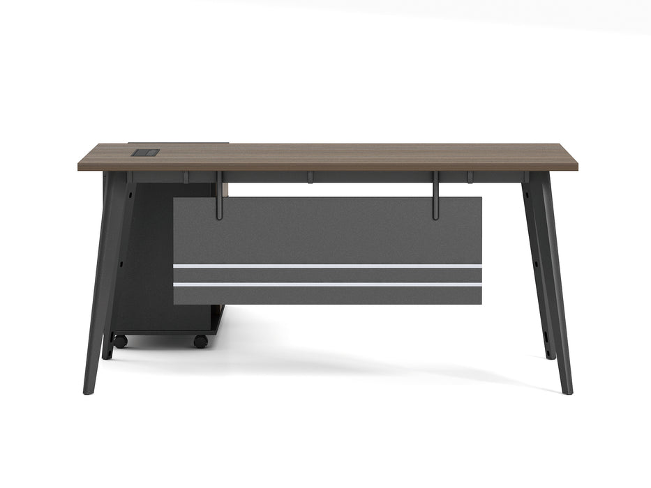 OZ-3302-16 EXECUTIVE DESK (BROWN/GREY) 1.6M