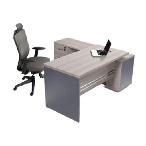 OZ1702-20 - EXECUTIVE OFFICE DESK (LIGHT OAK) OFFICE INNOVATIONS