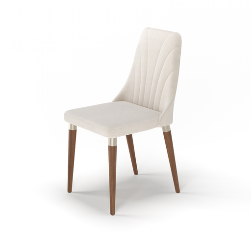 LOREN DINING CHAIR WITH NATURAL SOLID WOOD LEGS PROV