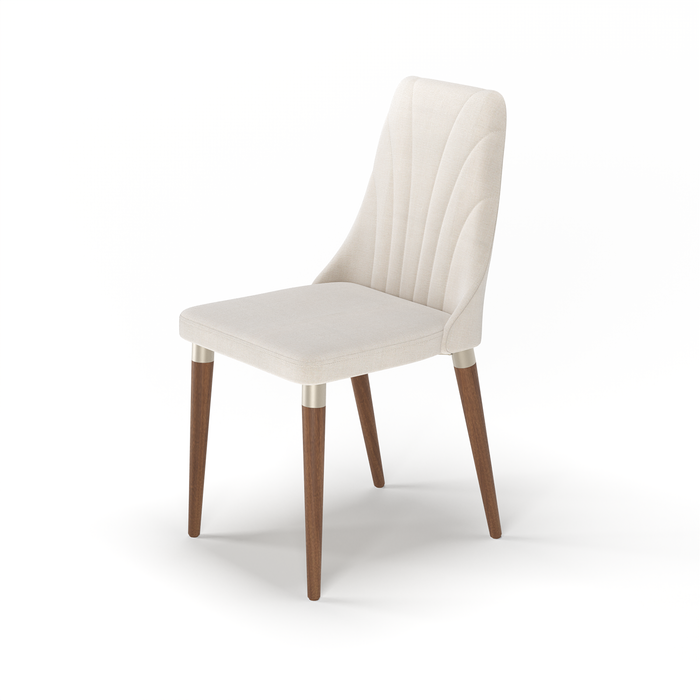 LOREN DINING CHAIR WITH NATURAL SOLID WOOD LEGS PROV