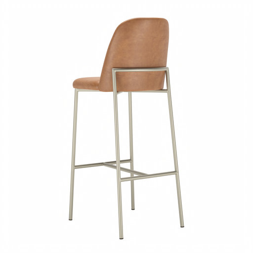LUCILLE BAR STOOL CHAMPAGNE/CARAMEL PROV