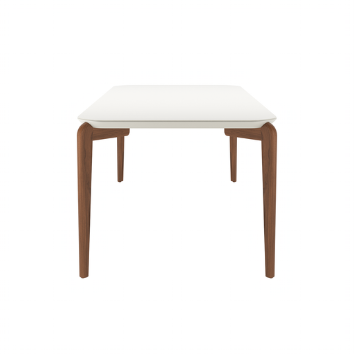 DONATELLA 2.2  DINING TABLE OFF WHITE/NATURAL  W/GLASS TOP PROV