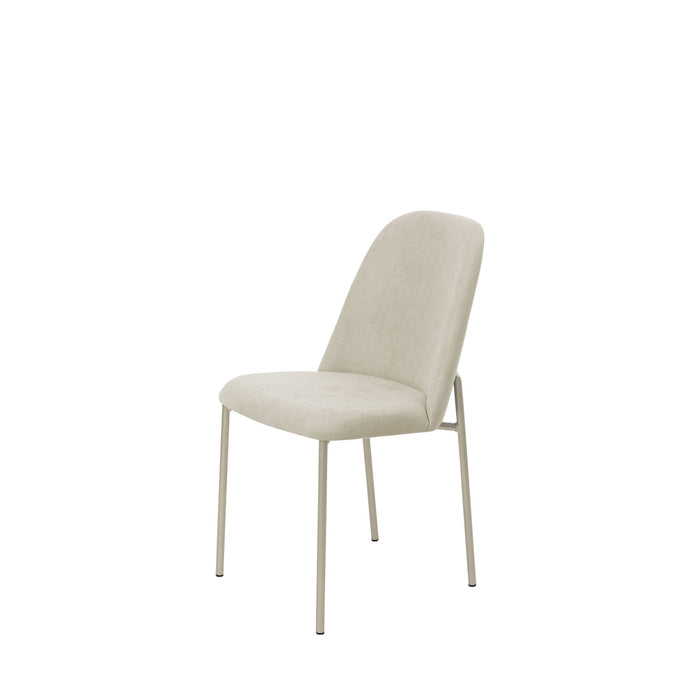 LUCILLE DINING CHAIR CHAMPAGNE/SOFT PALHA PROV