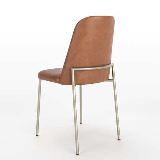 LUCILLE DINING CHAIR CHAMPAGNE/CARAMEL PROV