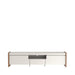 BRISTOL 2.1 TV STAND OFF WHITE/NATURAL PROV