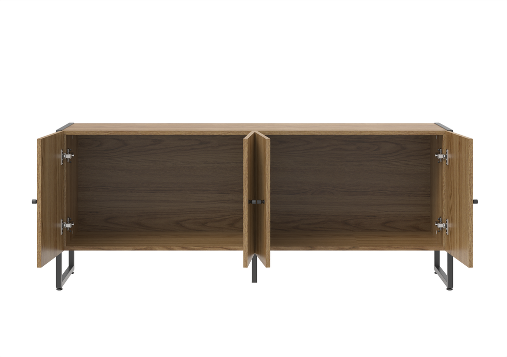 VOSS 1.4 TV STAND OAK/BLACK PROVINCIA