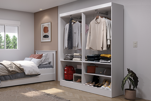 RENZO MP-WL16 WARDROBE 4 DOORS WHITE PROV