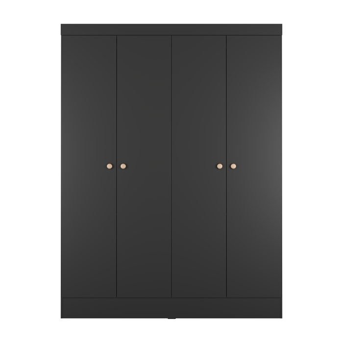 RENZO MP-WL16 WARDROBE 4 DOORS BLACK PROV