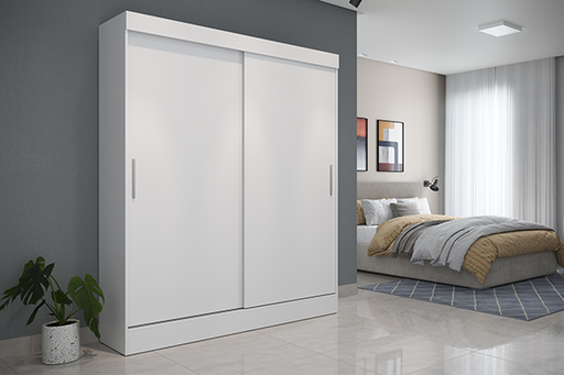 ORAZIO MP-WL17 WARDROBE 2 SLIDING DOOR WHITE PROV