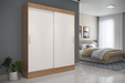 ORAZIO MP-WL17 WARDROBE 2 SLIDING DOOR OAK/OFF WHITE PROV
