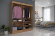 ORAZIO MP-WL17 WARDROBE 2 SLIDING DOOR OAK/OFF WHITE PROV