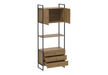 VOSS SHELF UNIT 3 DRAWERS, 2 DOORS OAK/BLACK PROV