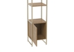 VOSS SHELF UNIT 1 DOOR OAK/CHAMPAGNE PROV